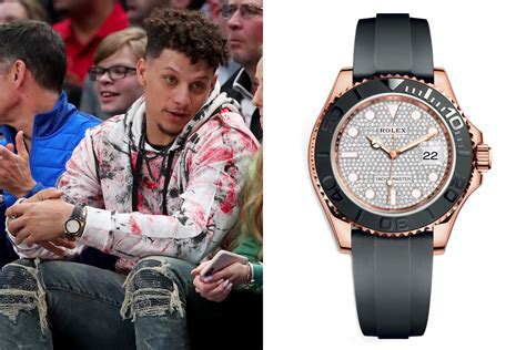 mahomes rainbow rolex|patrick mahomes watch collection.